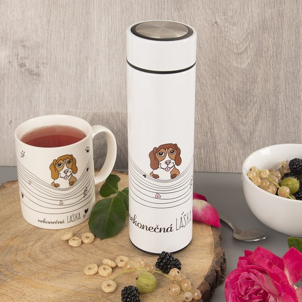 Biały termos 400 ml – Orion-image-1