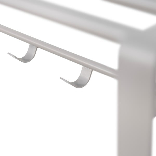 Szarobrązowy metalowy wieszak ścienny z półką 100 cm Rex – Spinder Design-image-2