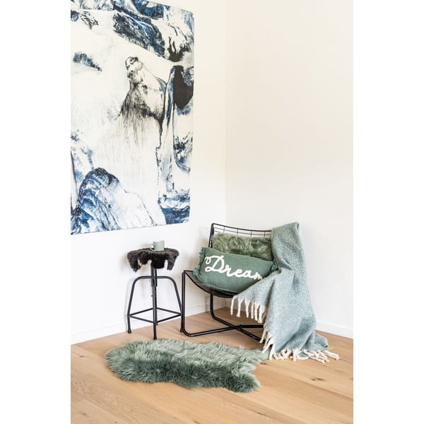 Zielona sztuczna skóra Tiseco Home Studio Sheepskin, 60x90 cm-image-1
