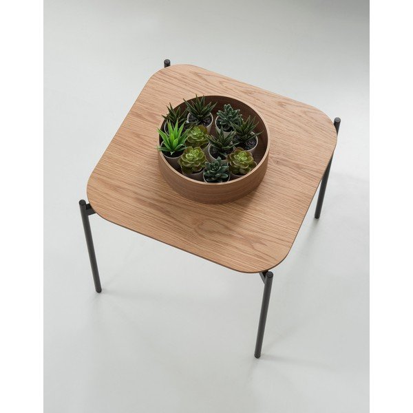 Stolik w dekorze drewna dębowego Marckeric Idara, szer. 50 cm-image-1