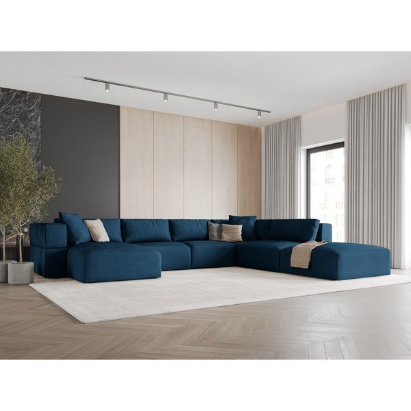 Niebieski narożnik (prawostronny/w kształcie litery U) Esther – Milo Casa-image-1