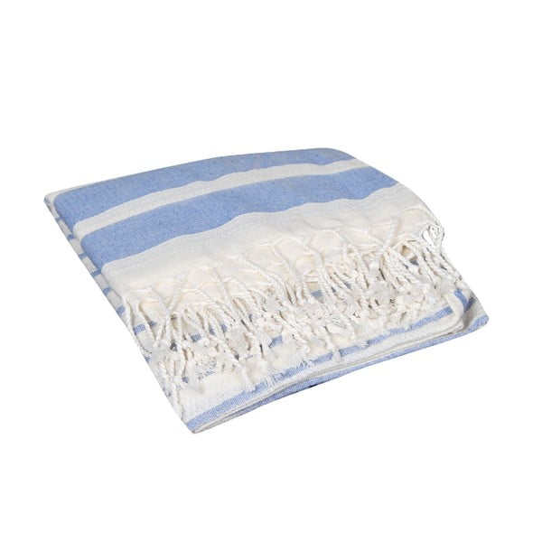Ręcznik hammam Aqua Blue, 90x190 cm