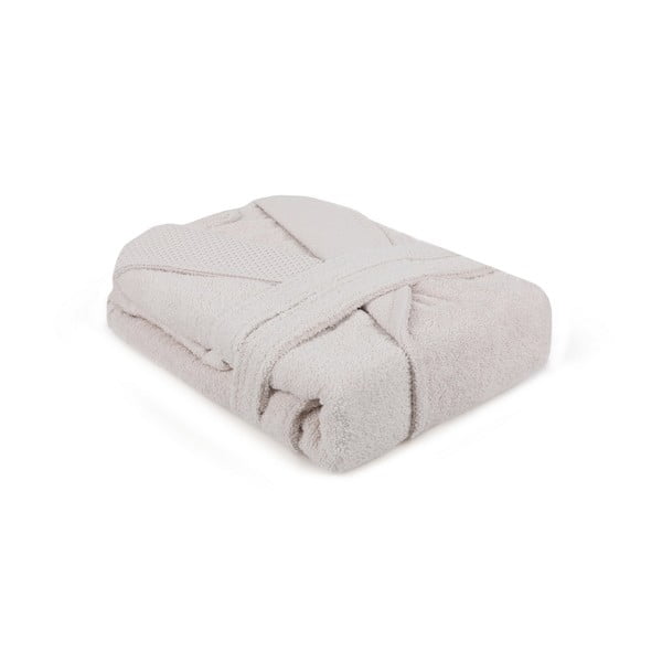 Beżowy bawełniany szlafrok w rozmiarze M Cappa – Foutastic-image-2