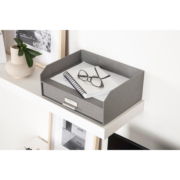 Kartonowy organizer na dokumenty z szufladką Walter – Bigso Box of Sweden-image-1