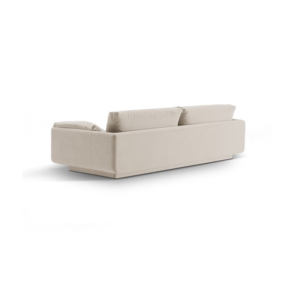 Biała aksamitna sofa 250 cm Torino – Micadoni -image-2