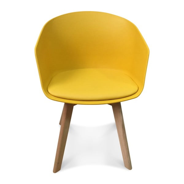 Zestaw 2 żółtych krzeseł Opjet Paris Scandinave