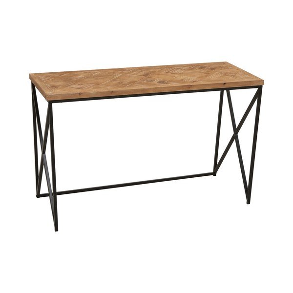 Konsola z litego drewna jodłowego w naturalnym kolorze 48x120 cm Kickford – Premier Housewares