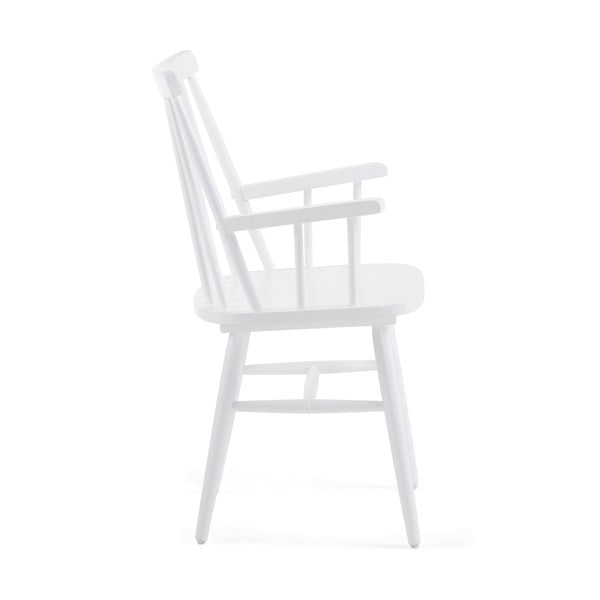 Białe krzesło z drewna kauczukowego Kave Home Kristie-image-2