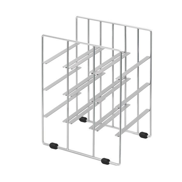 Stojak na wino w kolorze srebra, 9 butelek-image-2