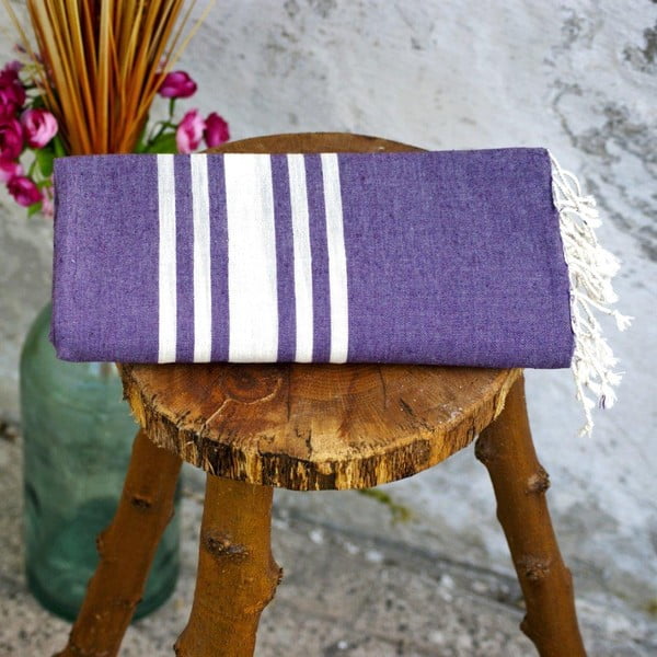 Ręcznik hamam Sea Purple, 100x180 cm