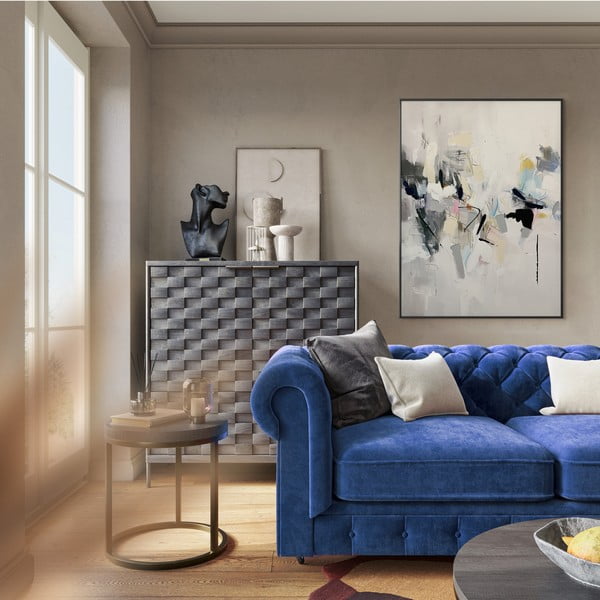 Obraz z ręcznie malowanymi elementami 70x100 cm Cro – Styler-image-4