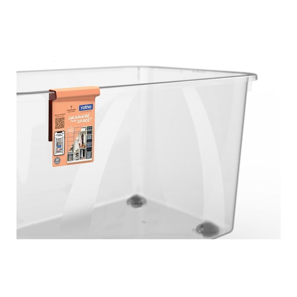 Plastikowy pojemnik do przechowywania z pokrywą 50 l Lona – Rotho-image-4