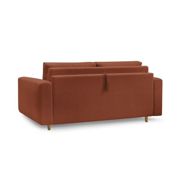 Pomarańczowa sofa do spania/rozkładana 200 cm Cocoone – Bobochic Paris-image-4
