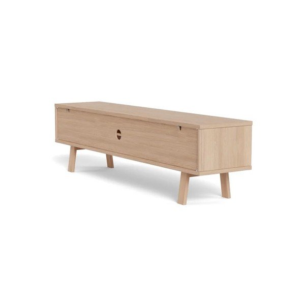 Fornirowana szafka pod TV w jasnym naturalnym kolorze 180x50x40 cm Lamberth – Actona-image-2