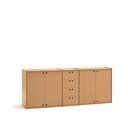 Komoda w naturalnym kolorze 197x80x40 cm Wally – Teulat