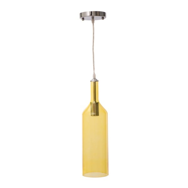 Żółta lampa wisząca Mauro Ferretti Bottle