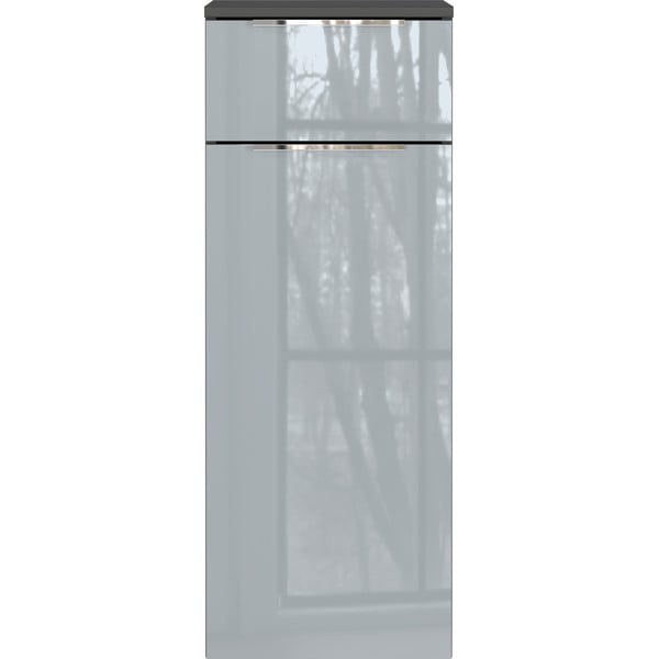 Szara wysoka wisząca szafka łazienkowa 36x93 cm Vasio – Germania
