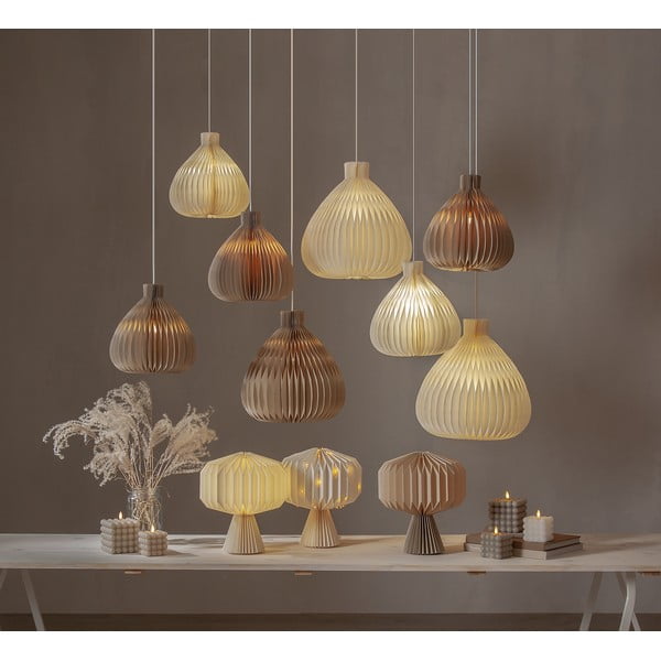 Kremowy abażur ø 38 cm Honeycomb – Star Trading-image-4