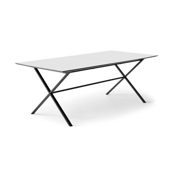 Biały rozkładany stół z białym blatem 100x210 cm Meza – Hammel Furniture