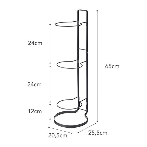 Czarny stojak na piłki YAMAZAKI Frame-image-3