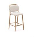 Beżowy hoker (wysokość siedziska 66 cm) Helda – Kave Home