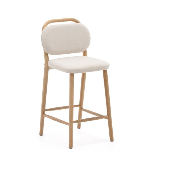 Beżowy hoker (wysokość siedziska 66 cm) Helda – Kave Home