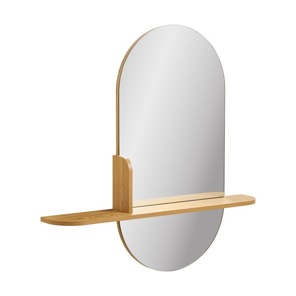 Lustro z półką ścienne 92x94,5 cm Barco – House Nordic-image-3