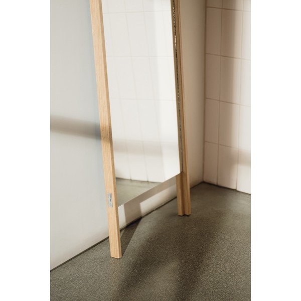 Lustro z drewnianą ramą stojące 49x166 cm Lun – noo.ma-image-2
