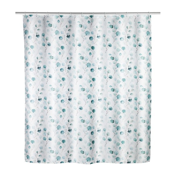 Zielona zasłonka prysznicowa Wenko Pioppo