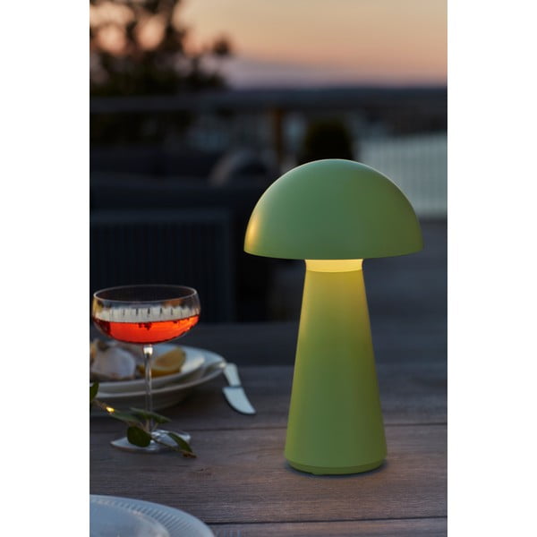 Zielona lampa stołowa LED ze zdalnym sterowaniem (wysokość 28 cm) Sam – Sirius-image-1