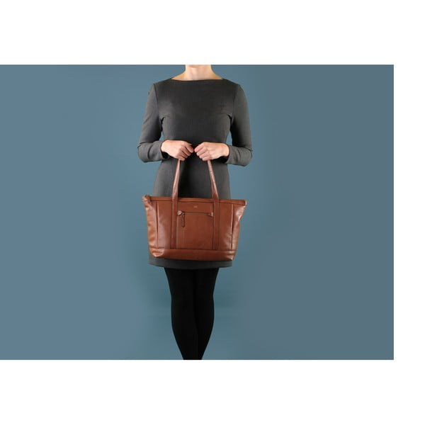 Damska torebka skórzana Ruby Toffee-image-1