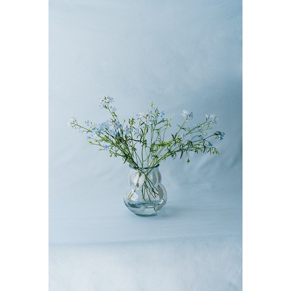 Biały szklany ręcznie wykonany wazon (wysokość 22 cm) Dam – noo.ma-image-3