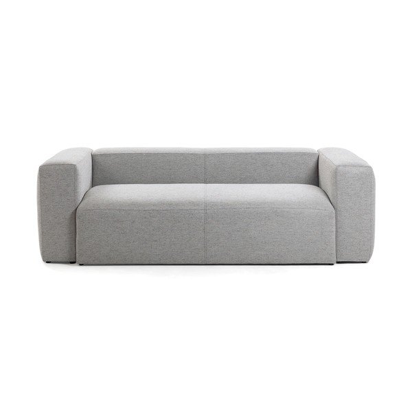 Jasnoszara sofa Kave Home Blok-image-2