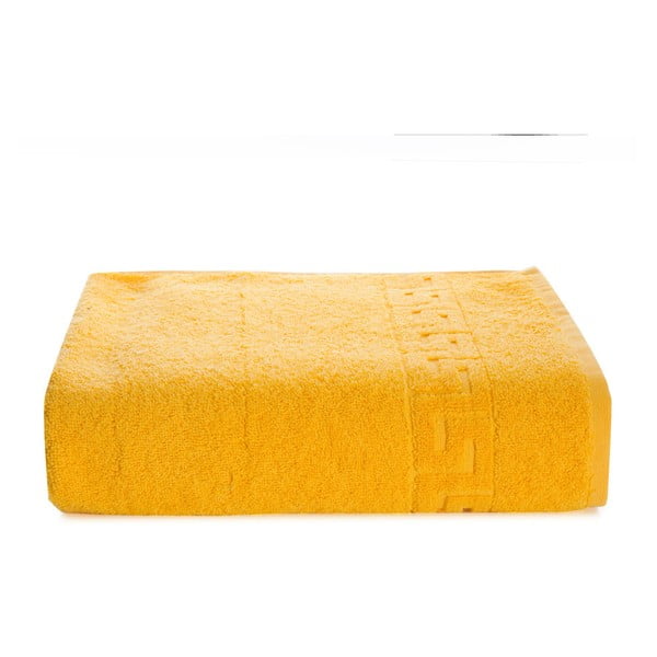 Żółty ręcznik bawełniany Kate Louise Pauline, 50x90 cm