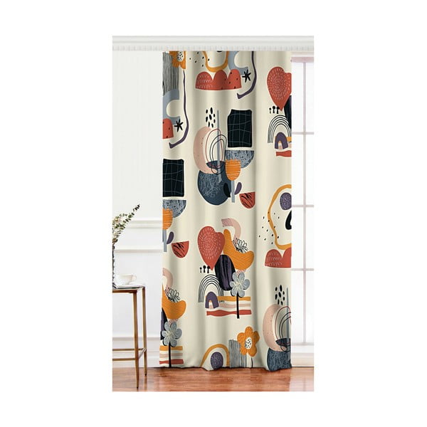 Zasłona z domieszką bawełny Minimalist Home World, 140x260 cm