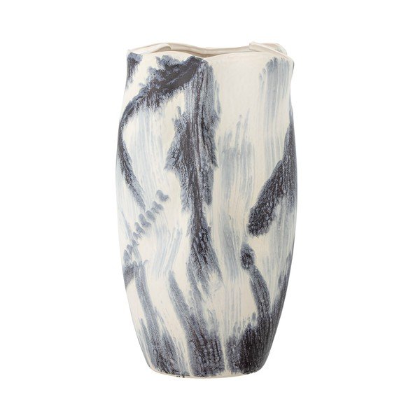 Czarno-biały kamionkowy wazon (wysokość 37 cm) Elira – Bloomingville-image-4