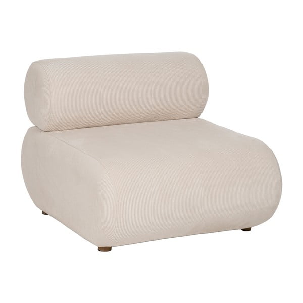 Kremowy sztruksowy fotel – Ixia