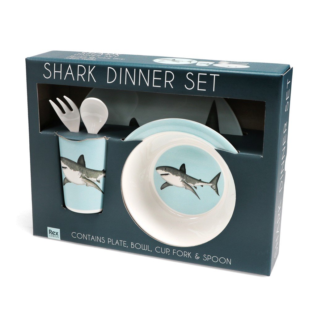 Zestaw naczyń dla dzieci 5 szt. Sharks – Rex London (zdjęcie 3)