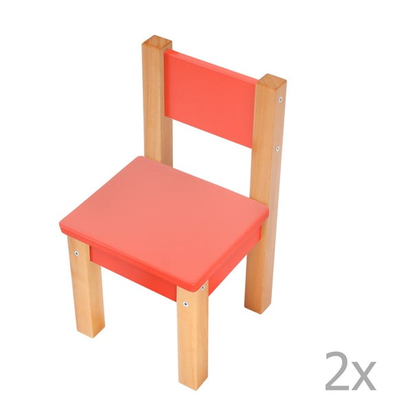 Czerwone krzesło dziecięce Mobi furniture Mario