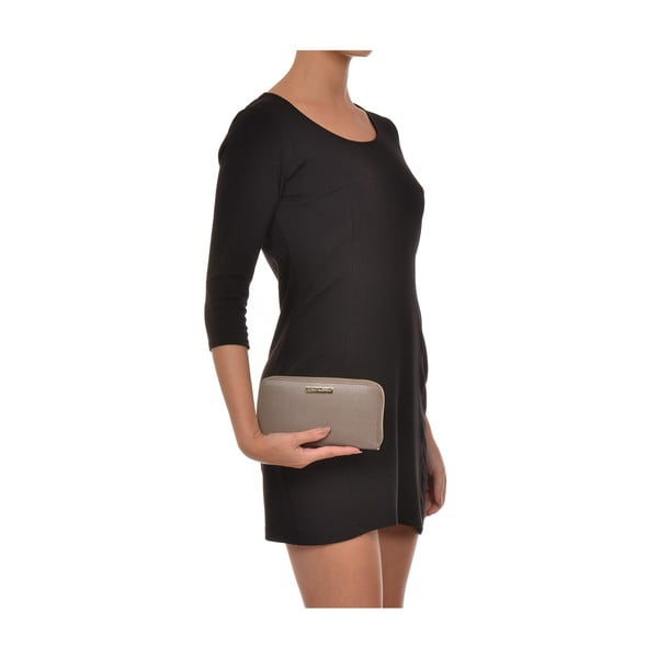 Beżowa skórzany portfel Luisa Vannini Lanza-image-3