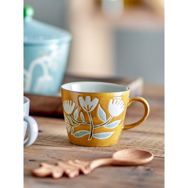 Kamionkowy kubek w kolorze ochry 255 ml Tangier – Bloomingville-image-1