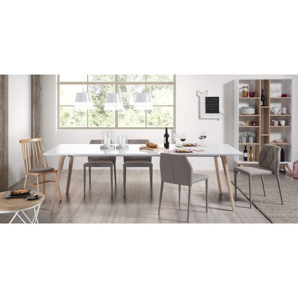 Rozkładany stół z dodatkowym blatem 90x140 cm Eunice – Kave Home-image-2