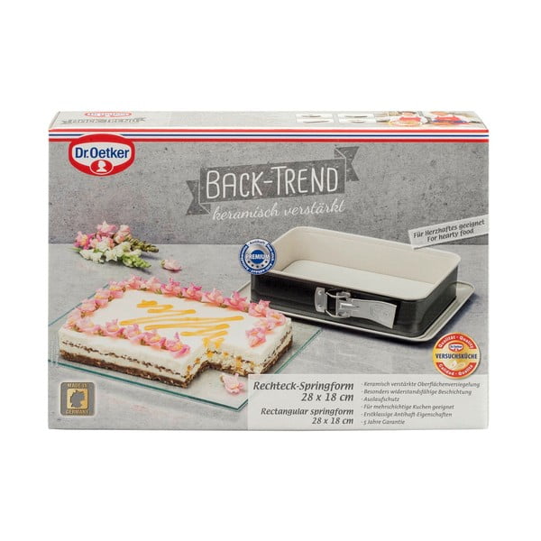 Stalowa forma z ceramiczną powłoką Dr. Oetker, 28x18 cm-image-2