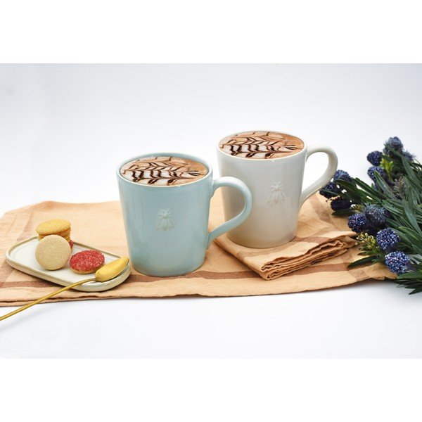 Kremowy kamionkowy kubek 520 ml Abeille – La Rochére-image-2