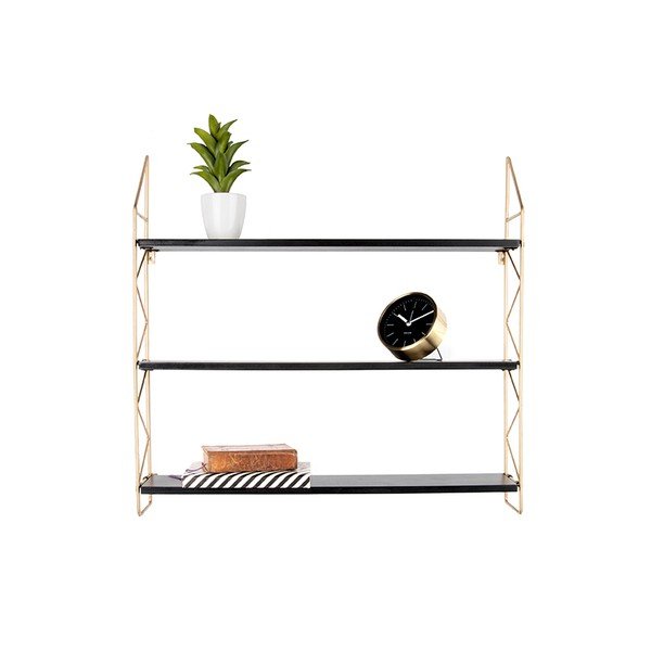 Półka z konstrukcją w kolorze złota PT LIVING Zig Zag-image-1