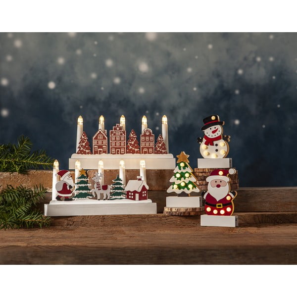 Biało-zielona dekoracja świetlna ze świątecznym motywem Freddy – Star Trading-image-3