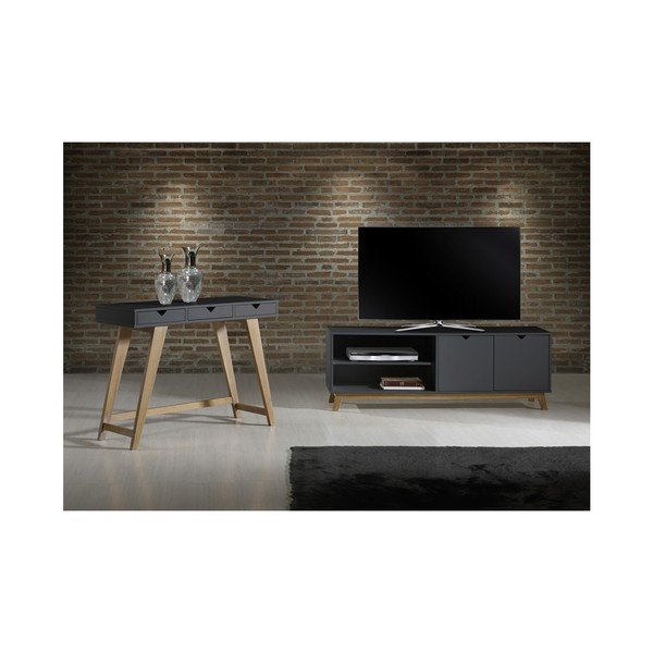 Antracytowoszary stolik pod TV Marckeric Gaudi-image-4