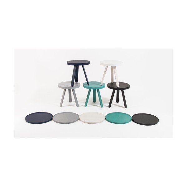 Niebieski stolik z tacą Woodendot Batea S-image-3