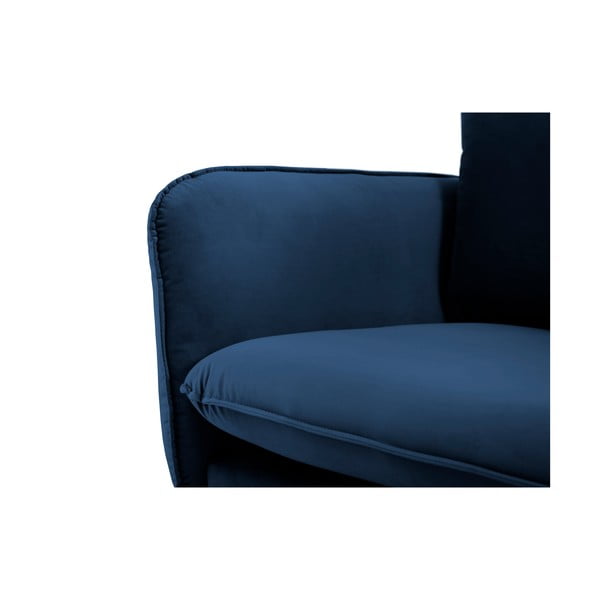 Niebieska aksamitna sofa Cosmopolitan Design Florence, 160 cm-image-4