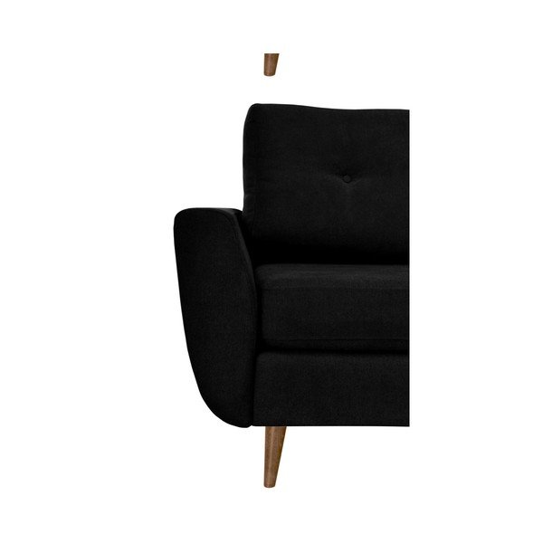 Czarny fotel z jasnymi nogami Mazzini Sofas Flower-image-4